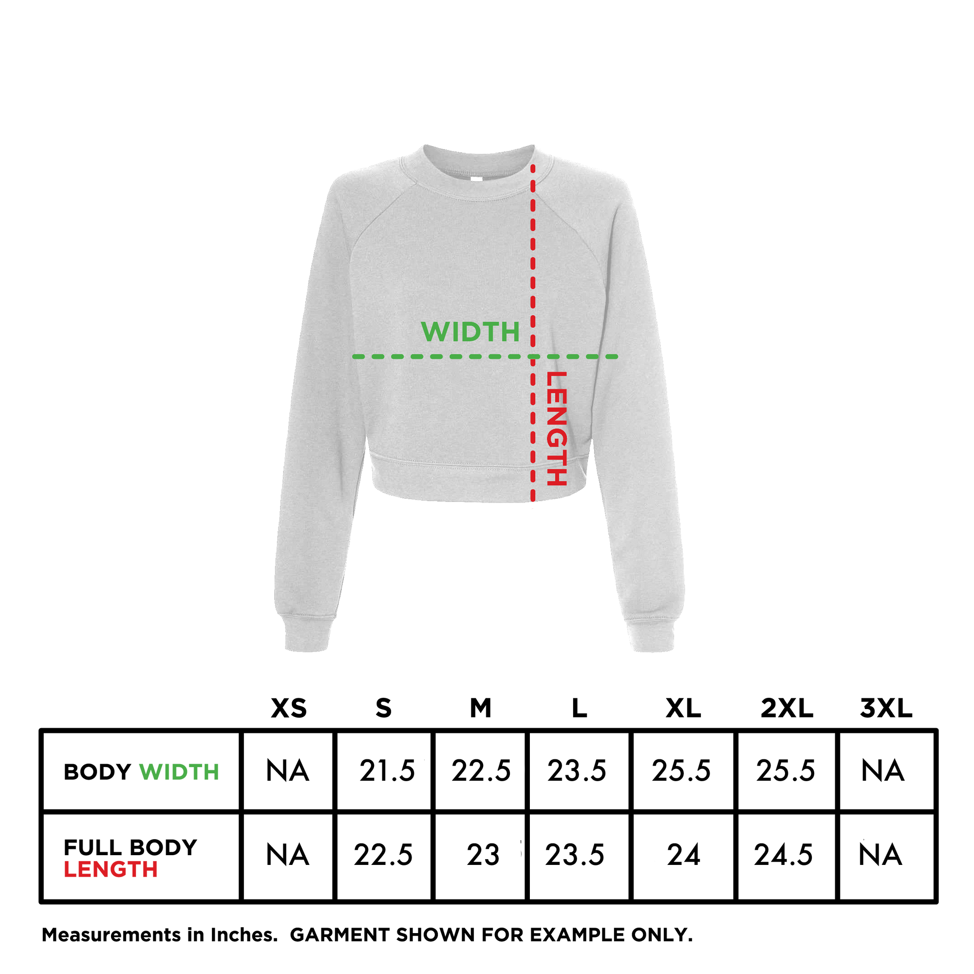 Reflect Refract / Ladies Crop Crewneck