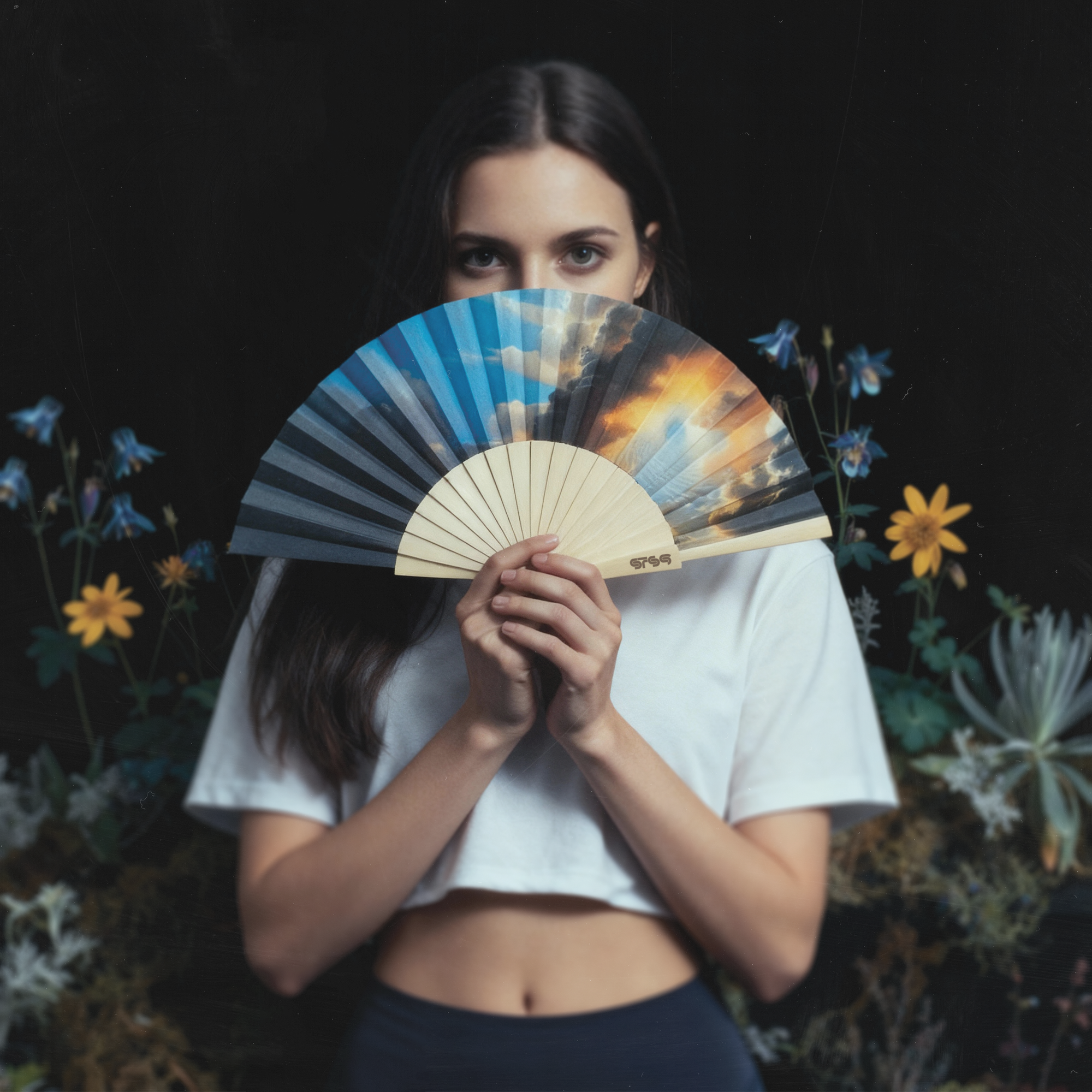 Human Dream / Sandalwood Hand Fan